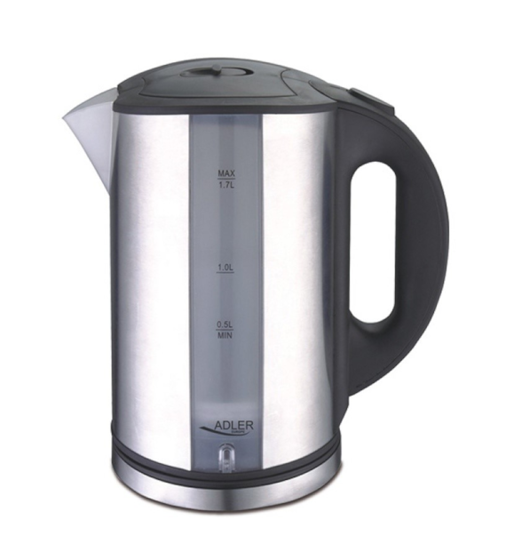 CZAJNIK ADLER AD1216  STALOWY 1,7L