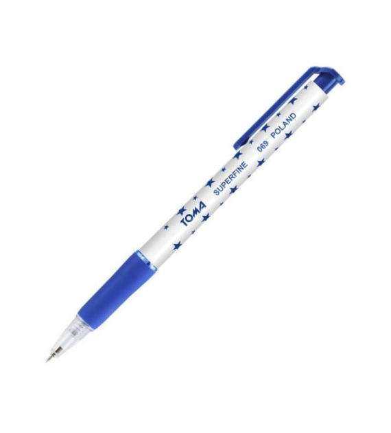 DŁUGOPIS TOMA S-FINE TO-069 NIEBIESKI  opak. 30 szt.