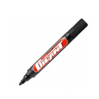 MARKER PERMANENT KAMET GIGANT OKRĄGŁY Czarny  opak. 12 szt.