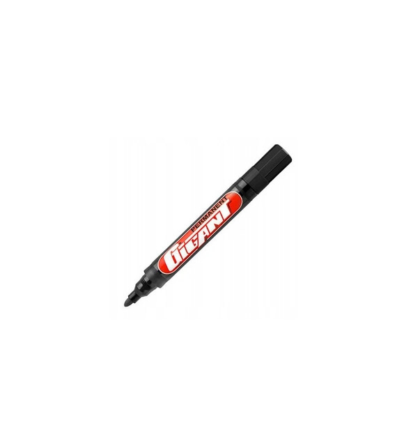 MARKER PERMANENT KAMET GIGANT OKRĄGŁY Czarny  opak. 12 szt.