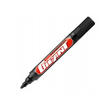 MARKER PERMANENT KAMET GIGANT OKRĄGŁY CZARNY opak. 12 szt.