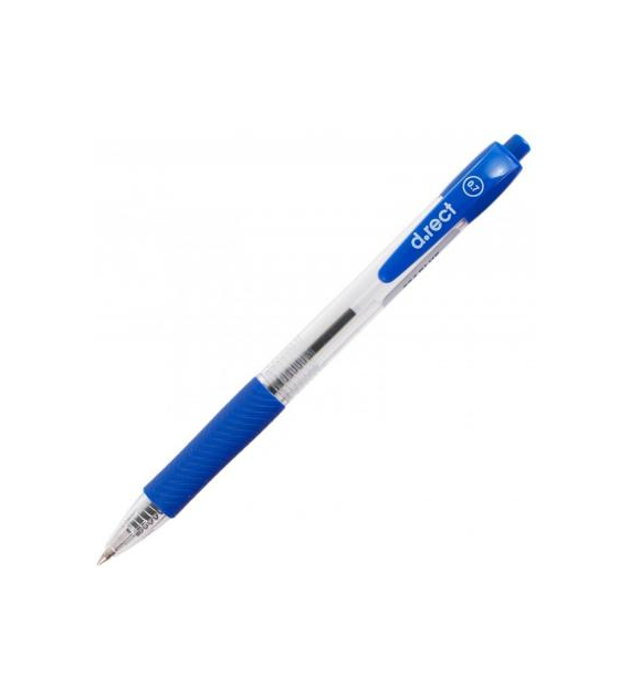 DŁUGOPIS D.RECT 294 GUMA NIEBIESKI opak. 12 szt.