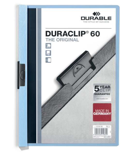 SKOROSZYT ZACISKOWY 60/K DURACLIP NIEBIESKI opak. 25 szt.