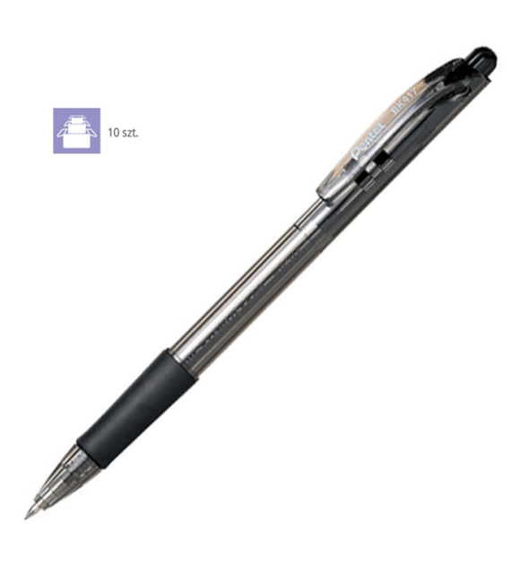 DŁUGOPIS PENTEL BK417 Czarny Automat opak. 10 szt. ( BKS7E )