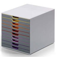 POJEMNIK Z 10 SZUFLADAMI VIROCOLOR DURABLE