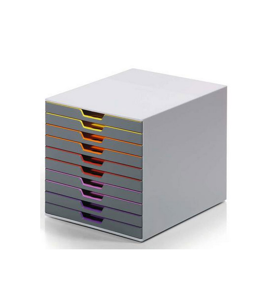 POJEMNIK Z 10 SZUFLADAMI VIROCOLOR DURABLE