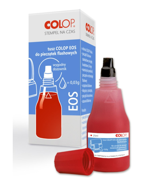 TUSZ DO STEMPLI COLOP EOS FLASH CZERWONY 25 ml