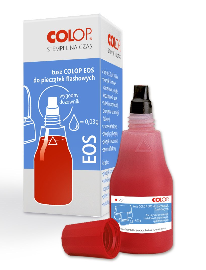 TUSZ DO STEMPLI COLOP EOS FLASH CZERWONY 25 ml