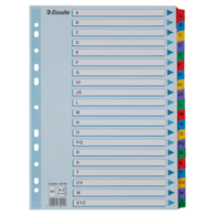 PRZEKŁADKI A-4/A-Z  ESSELTE KARTON/BIAŁE/MYLAR