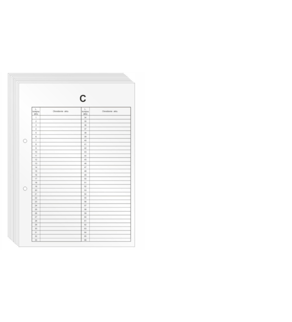 WKŁAD DO AKT OSOBOWYCH CZĘŚĆ  C