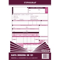 KARTA DROGOWA A-5 SM-101 opak. 5 bl.