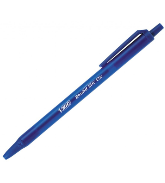 DŁUGOPIS BIC ROUND STIC CLIC AUTOMAT NIEBIESKI opak. 20 szt.