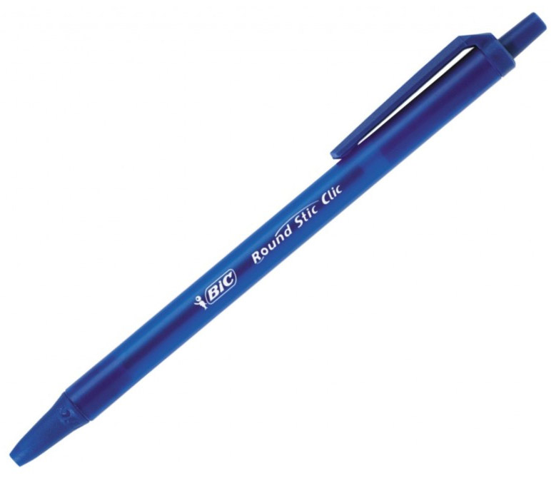 DŁUGOPIS BIC ROUND STIC CLIC AUTOMAT NIEBIESKI opak. 20 szt.
