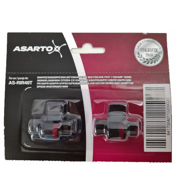 WAŁECZKI BARWIĄCE IR40T  Czerwono-Czarne opak. 2 szt.