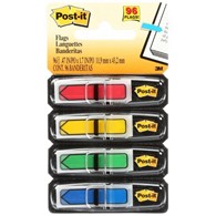 ZAKŁADKI INDEKSUJĄCE PLASTIKOWE 4 KOL. 12X43/24 684-ARR3 STRZAŁKI POST-IT