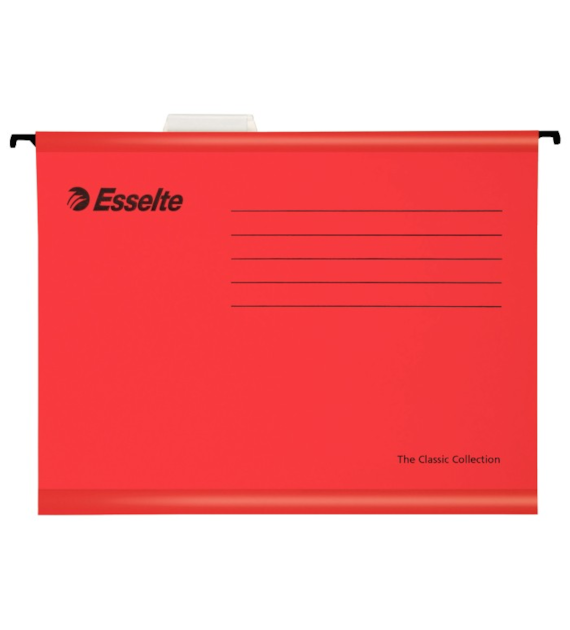 TECZKA WISZĄCA A-4 CZERWONA ESSELTE opak. 25 szt.