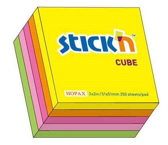 NOTES SAMOPRZYLEPNY 51X51/250k Mix neon  Stick'n