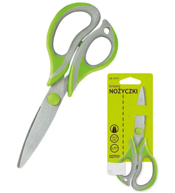 NOŻYCZKI 14,5CM SOFT GR-5575 A'12