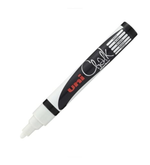 MARKER KREDOWY UNI BIAŁY  1,5-2,5 mm