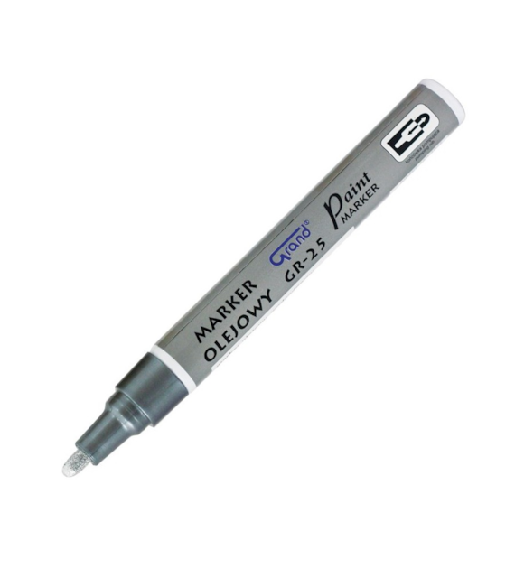 MARKER OLEJOWY GRAND GR-25 SREBRNY opak.12 szt.