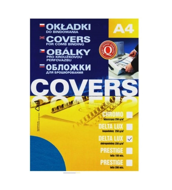 OKŁADKA DO BINDOWANIA 250G NIEBIESKA opak. 100 szt.