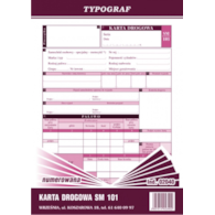 KARTA DROGOWA A-5 SM-101 NUMEROWANA