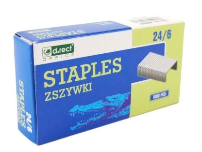 ZSZYWKI 24/6 25k. D.rect  opak. 10 szt.