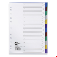 PRZEKŁADKI A-4/12 PLASTIKOWE KOLOROWE TAURUS