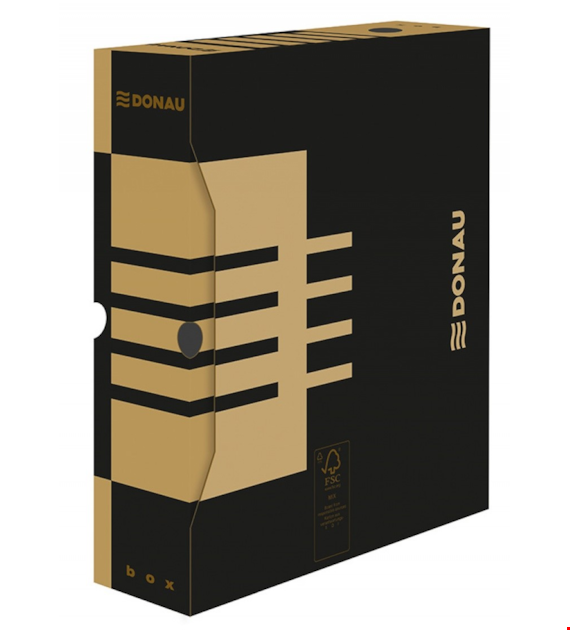 PUDEŁKO ARCHIWIZACYJNE DONAU  80MM BRĄZOWE opak. 20 szt.