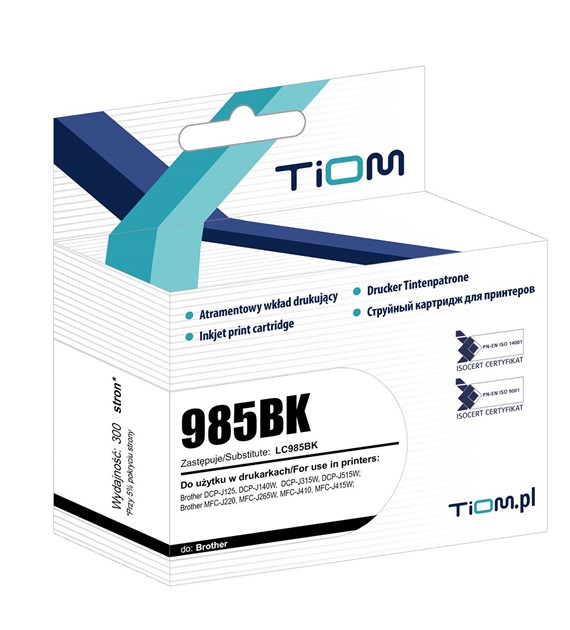 TIOM BROTHER LC985/300STR/CZARNY