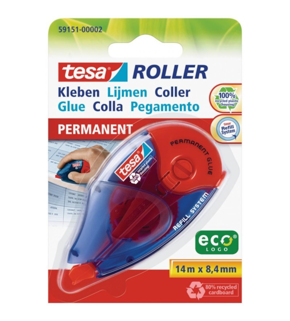 KLEJ W TAŚMIE 8,5 mm /14 m TESA ECOLOGY opak. 10 szt.