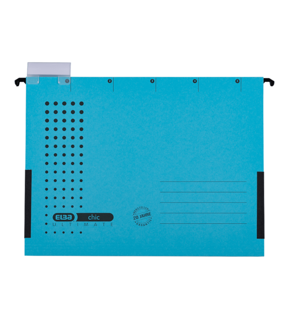 TECZKA WISZĄCA A-4 NIEBIESKA 230G Z PŁÓCIENNE BOCZKI opak. 5 szt.