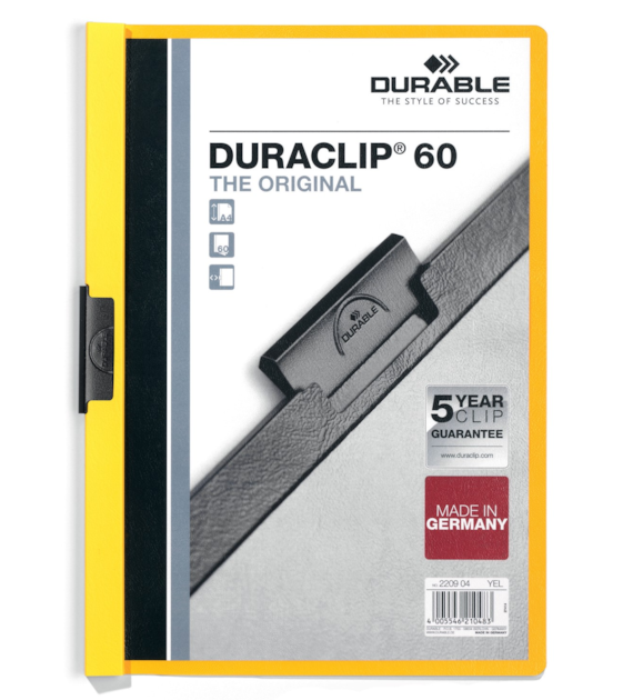 SKOROSZYT ZACISKOWY 60/K DURACLIP ŻÓŁTY opak. 25 szt.