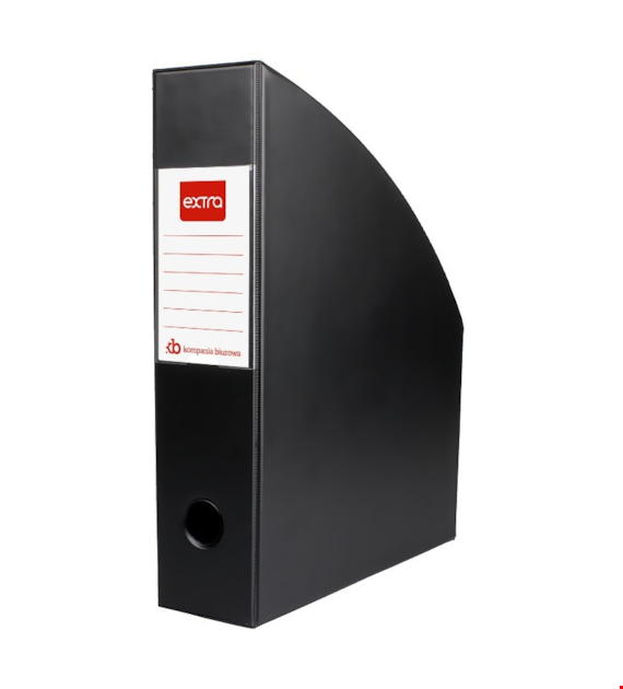 POJEMNIK NA CZASOPISMA PCV A-4/70mm czarny