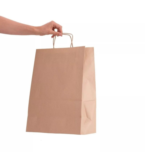 TORBA PAPIEROWA BRĄZOWA  ( 240X100X360 )