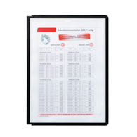 PANELE PREZENTACYJNE A-4 SHERPA CZARNE opak. 5 szt.