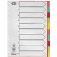 PRZEKŁADKI A-4/1-10 ELBA KARTON/KOLOR