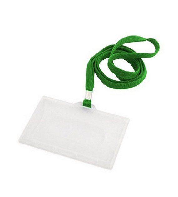 IDENTYFIKATOR HOLDER Z TAŚMĄ ZIELONĄ opak. 50 szt.