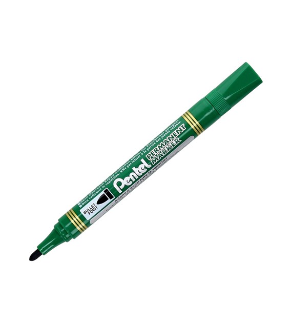 MARKER PERMANENT PENTEL OKRĄGŁY  N850  ZIELONY opak.12 szt.