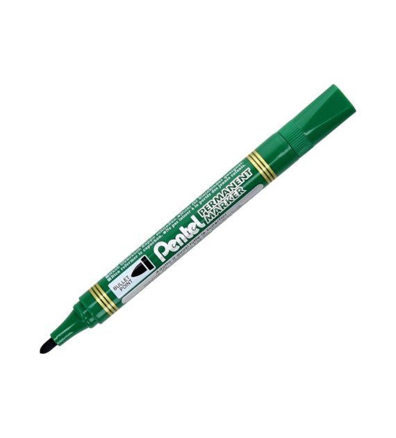 MARKER PERMANENT PENTEL OKRĄGŁY  N850  ZIELONY opak.12 szt.