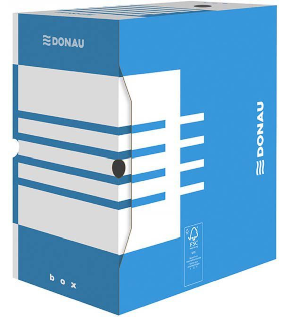 PUDEŁKO ARCHIWIZACYJNE DONAU 155MM NIEBIESKIE opak. 10 szt.
