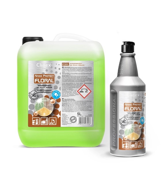 PŁYN DO PODŁOGI CLINEX NANO PROTECT FLORAL 1L