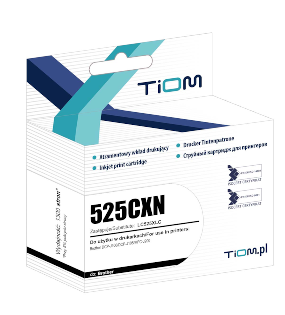 TIOM BROTHER LC525XL/1,3TYS/CYAN
