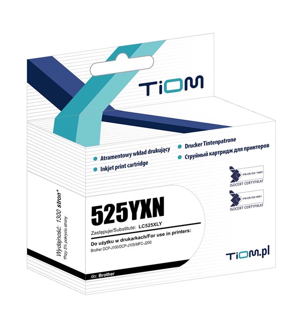 TIOM BROTHER LC525XL/1,3TYS/YELLOW