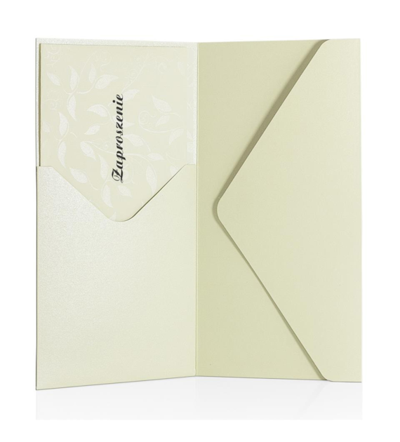 KOPERTA DL SP PEARL KREMOWY 220g  opak. 5  szt. z kieszonką