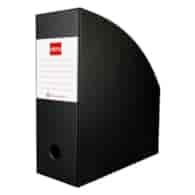 POJEMNIK NA CZASOPISMA PCV A-4/110mm czarny