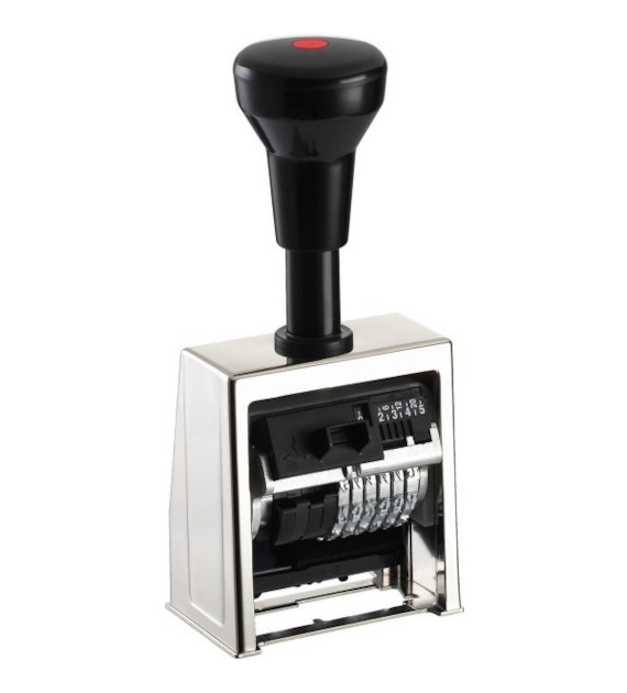 NUMERATOR 6-CYFR AUTOMATYCZNY REINER Metalowy czarny wkład