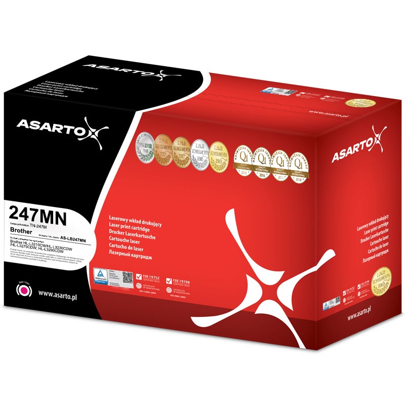 ASARTO BROTHER TN247/2,3TYS/MAGENTA