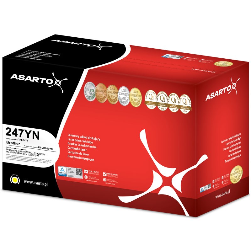 ASARTO BROTHER TN247/2,3TYS/YELLOW