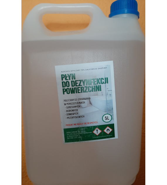 PŁYN DO DEZYNFEKCJI POWIERZCHNI HIGENE WASH POWIERZCHNI 5L